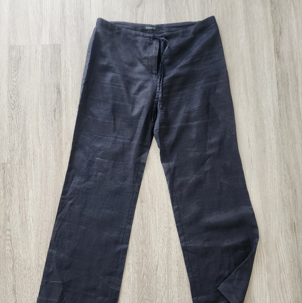 Black Wide-Leg Pants